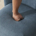 Modern Curved Teddy Fabric Accent Chair with Golden Metal Legs, Soft Upholstery, 4 Colors