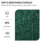 360° Swivel Barrel Accent Chair, Chenille/Corduroy, Wood Base, High-Density Foam Cushion
