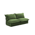 73.2 Chenille Modular 3-Seat Sofa with Removable Washable Covers And Multiple Pillows