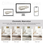 Oversized Corduroy Sectional Sofa,L Shaped Deep Seating Cloud Couch