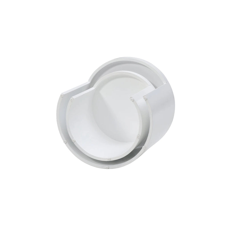 Modern 2-piece Round Table Set with Coffee Table and End Table for Living Room