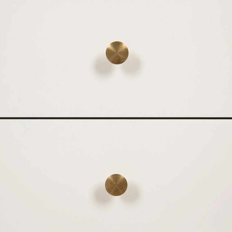 Finco Nightstand Side Table with 2 Drawers