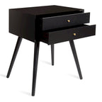 Finco Nightstand Side Table with 2 Drawers