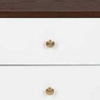 Finco Nightstand Side Table with 2 Drawers