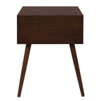 Finco Nightstand Side Table with 2 Drawers