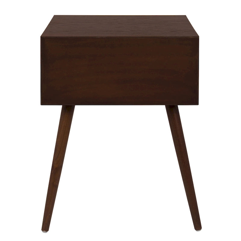 Finco Nightstand Side Table with 2 Drawers