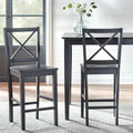 Cross Back 24-inch Stool