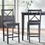 Cross Back 24-inch Stool