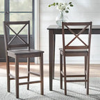 Cross Back 24-inch Stool