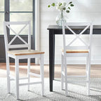 Cross Back 24-inch Stool