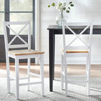 Cross Back 24-inch Stool