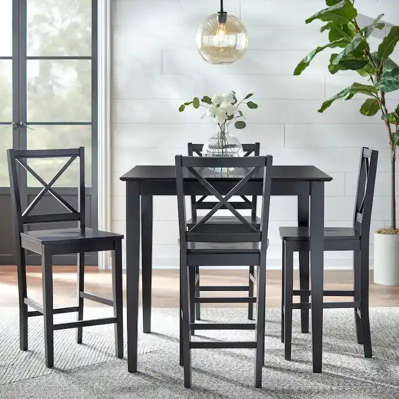 Cross Back 24-inch Stool