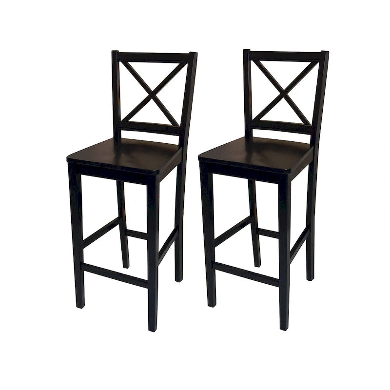 Cross Back 24-inch Stool