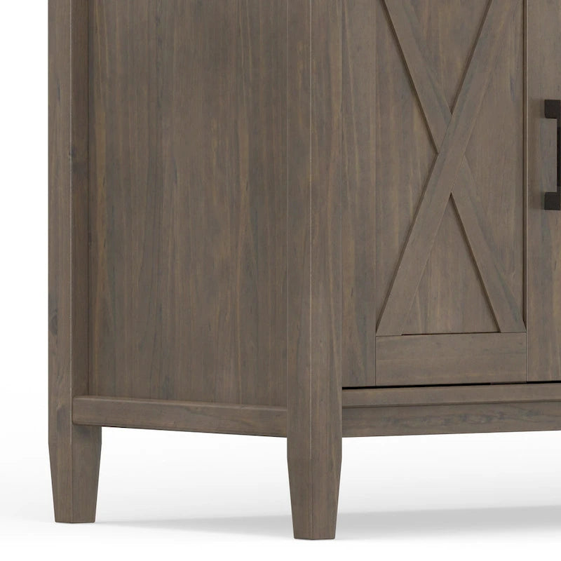 Cantina SOLID WOOD 72 inch Wide Transitional TV Media Stand in Smoky Brown For TVs up to 80 inches