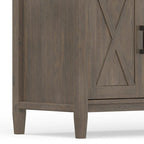 Cantina SOLID WOOD 72 inch Wide Transitional TV Media Stand in Smoky Brown For TVs up to 80 inches