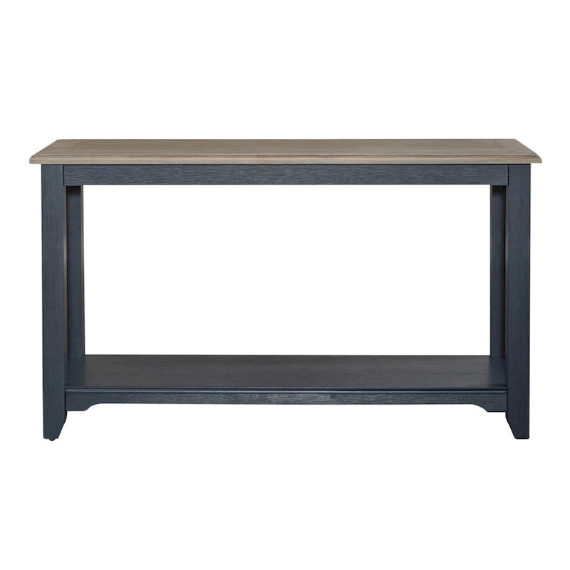 Summerville Navy Wire Brushed Sofa Table Living Room Accent