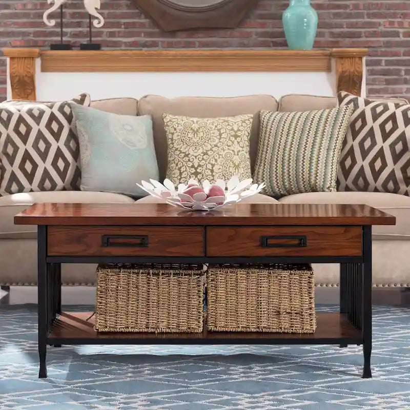 Peter Matte Black Slatted Coffee Table