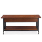 Peter Matte Black Slatted Coffee Table