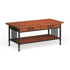 Peter Matte Black Slatted Coffee Table