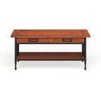 Peter Matte Black Slatted Coffee Table