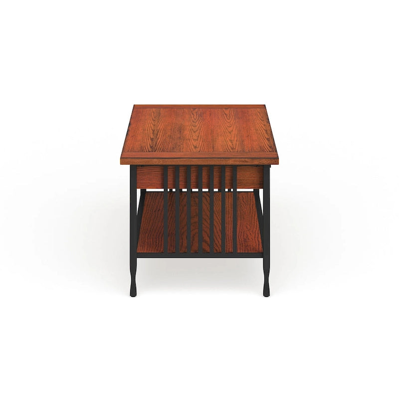 Peter Matte Black Slatted Coffee Table