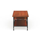 Peter Matte Black Slatted Coffee Table