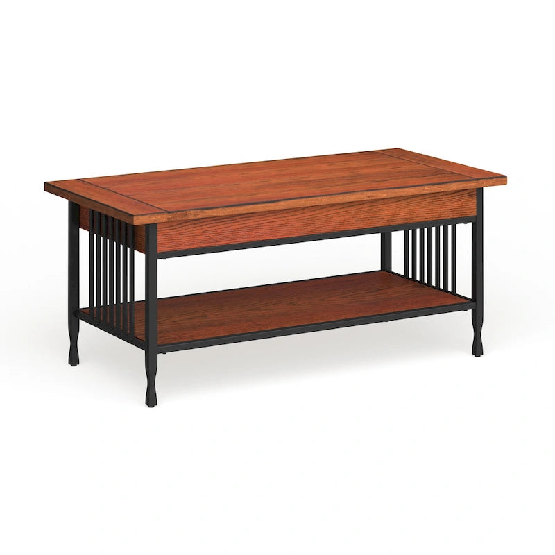Peter Matte Black Slatted Coffee Table