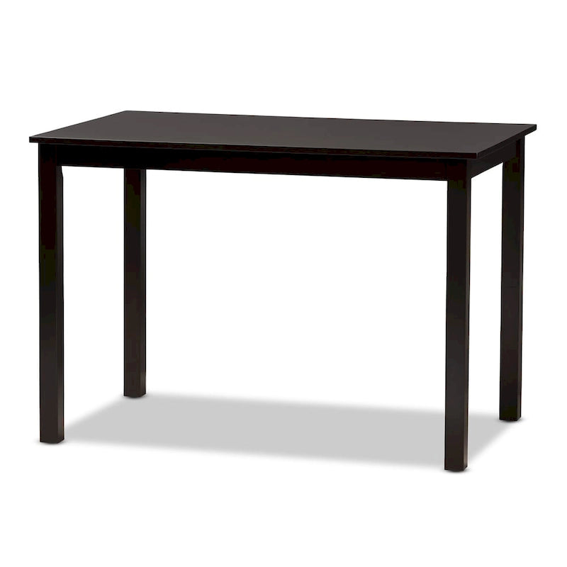Contemporary Beige Faux Leather 5-Piece Dining Set by