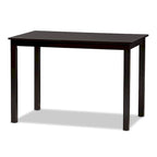 Contemporary Beige Faux Leather 5-Piece Dining Set by