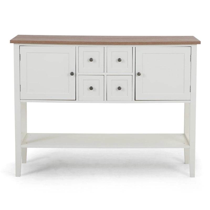 Buffet Sideboard Server Storage Cabinet Organizer with 4 Drawers