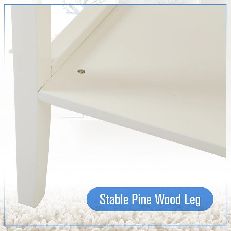 Buffet Sideboard Server Storage Cabinet Organizer with 4 Drawers