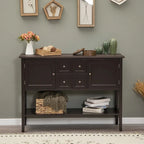 Buffet Sideboard Server Storage Cabinet Organizer with 4 Drawers