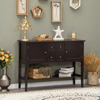 Buffet Sideboard Server Storage Cabinet Organizer with 4 Drawers