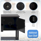 Buffet Sideboard Server Storage Cabinet Organizer with 4 Drawers