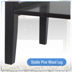 Buffet Sideboard Server Storage Cabinet Organizer with 4 Drawers