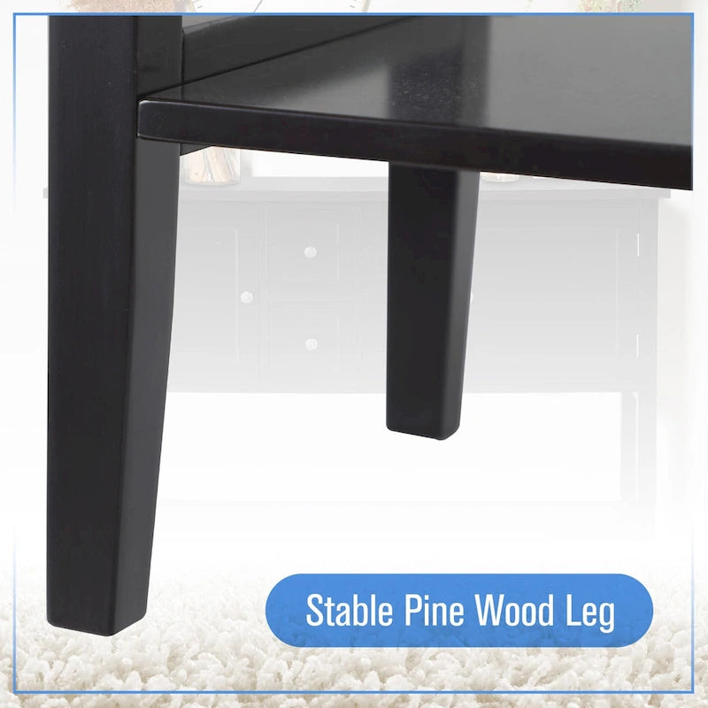 Buffet Sideboard Server Storage Cabinet Organizer with 4 Drawers