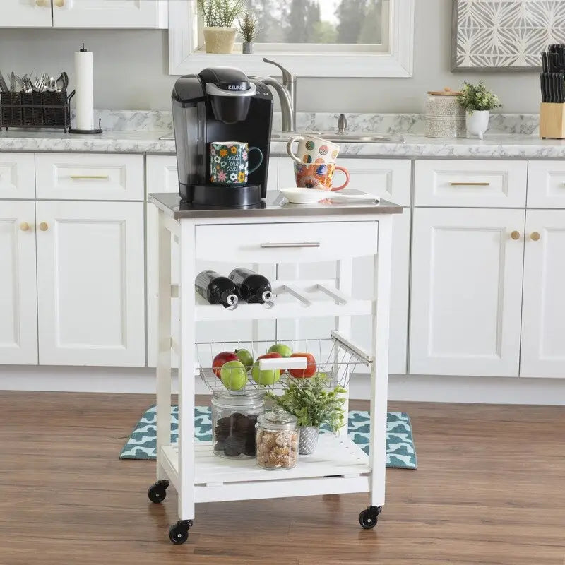 Jake Compact Mobile Rolling Kitchen Cart