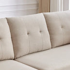 Modular Sectional Sofa Couch L Shaped With Storage Ottoman and Side Bags For Living Room