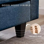 Modular Sectional Sofa Couch L Shaped With Storage Ottoman and Side Bags For Living Room