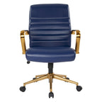Baldwin Mid-Back Faux Leather Chair