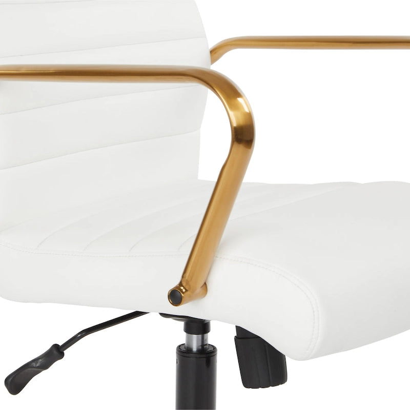 Baldwin Mid-Back Faux Leather Chair