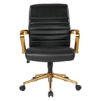 Baldwin Mid-Back Faux Leather Chair
