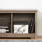Entryway Storage Bench with 3 Open Cubbies, Non-Toxic Laminate Particleboard, 4 Colors