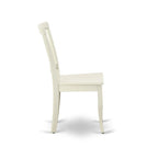Asian Wood Oval Dining Set, Butterfly Leaf Pedestal Table & Slatted Back Chairs, Linen White