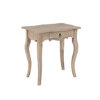 Unfinished Mindi Wood Side Table With Drawer by East at Main - 26 x 18 x 26
