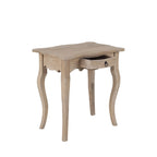 Unfinished Mindi Wood Side Table With Drawer by East at Main - 26 x 18 x 26