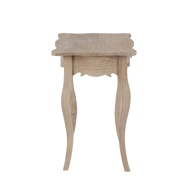 Unfinished Mindi Wood Side Table With Drawer by East at Main - 26 x 18 x 26