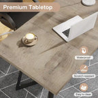 55" Faux Marble Dining Table for 4-6, White/Gold Metal Frame, 3 Color Options