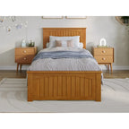 Nantucket Low Profile Platform Bed with Matching Footboard