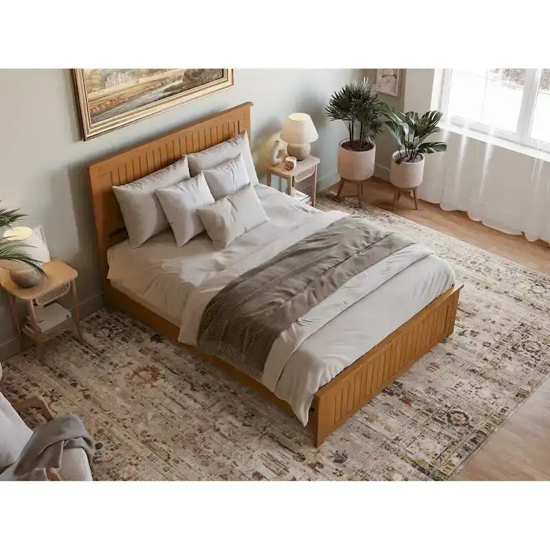 Nantucket Low Profile Platform Bed with Matching Footboard